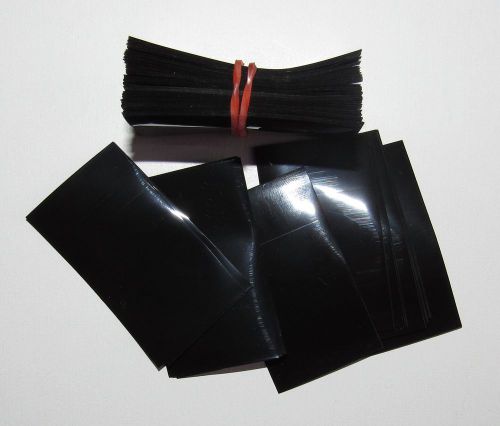 [50] 48mm x 28mm heat shrink wrap band boston round bottle tamper seal - black for sale