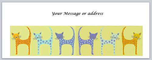 30 Personalized Return Address Labels Cats Buy 3 get 1 free (ct224)