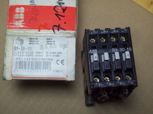 NEW  ABB B9-30-10 CONTACTOR 3 POLE CONTACT OPERATING B93010