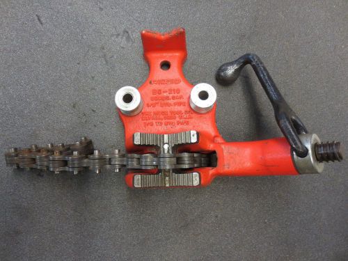 Ridgid bc-210 top screw bench chain vise 1/2&#034; std pipe 1/8&#034;- 2 1/2&#034; pipe for sale