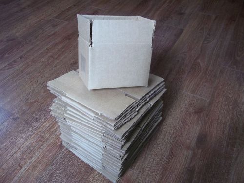 25  6x4x4 Corrugated Shipping Boxes Packing Storage Cartons Cardboard Box