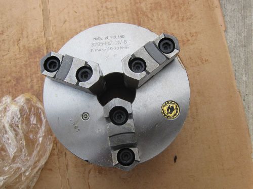 Bison 6&#034; 3 jaw 2-1/4-8 self centering scroll lathe chuck 3285 toolmex 7-805-0653 for sale