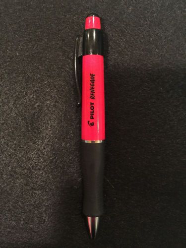 Pilot Pen Renegade Ergonomic Triangular Grip Ballpoint Pen Rare Design Black Ink
