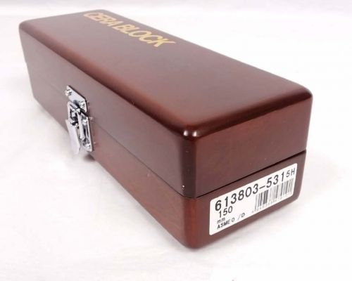 Mitutoyo cera ceramic gauge block 613803-531 w/ wood case for sale