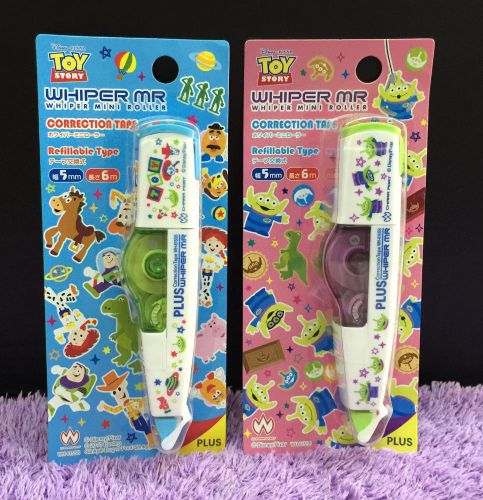 2x Toy Story Correction Tapes Cute Disney Whiper Mini Roller PLUS Whiteout Gift