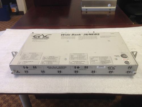 CAC WIDE BANK 28 CARRIER DS3 ACCESS MULTIPLEXER 28/NEBS WITH CARDS