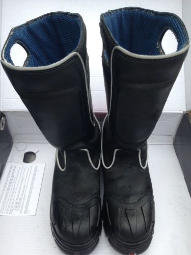Fire dex- fire fighter leather boots; size 11w slightly worn for sale