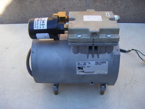 Thomas vacuum pump 607ca32 -810h 115v 60hz 4.5a thermally protected for sale