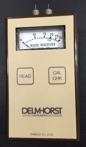 Delmhorst J-3 Deluxe Analog Moisture Meter w Leather Case