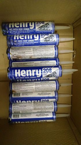 10 TUBES - HENRY 802 WET &amp; DRY ROOF CEMENT