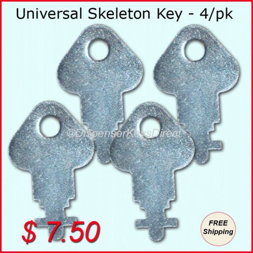 Universal Skeleton Key for Paper Towel, Toilet Tissue Dispensers - (4/pk.)