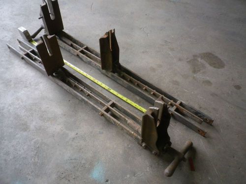 2 Black Brothers  bar beam clamps 32 inch 4x7 in tall face clamp rack carrier
