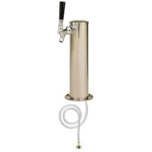 Micro Matic 3&#034; Column - 1 Faucet - Polished Stainless - Air Cooled Draft Beer