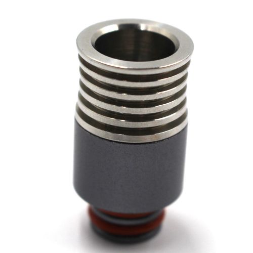 For 510 thread Atomizer Tank Stainless Wide Bore Drip Tip Mouthpiece V6  Gray