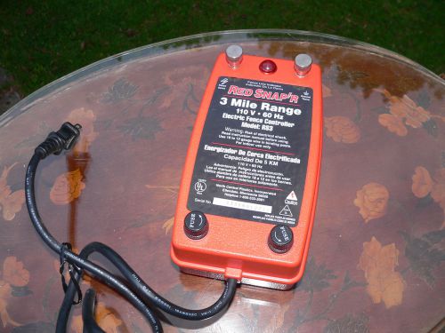 Red Snap&#039;r 3 Mile Fence Energizer Controller Model RS3 - 110 Volt - 60 HZ