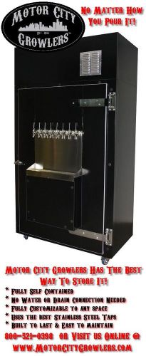 Craft beer refrigerator keg tap dispensing station draft growler filling cooler for sale