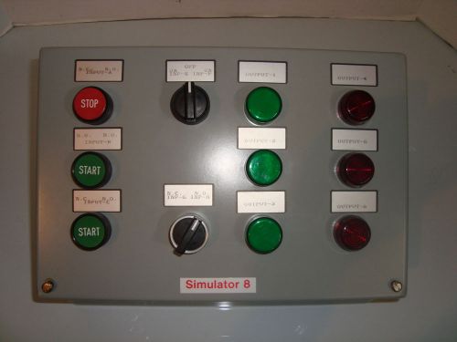 Hoffman Control Box with Switches, Lights and Circuits. New C-8C12, 25079