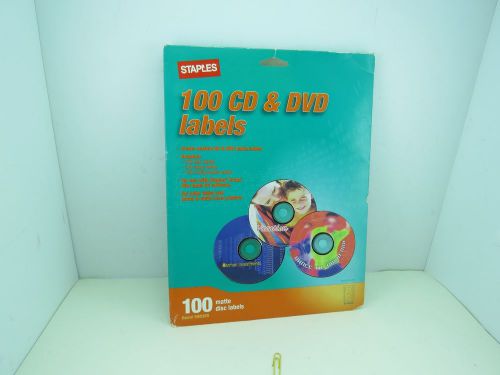 Staples CD &amp; DVD 66 disc Labels  - 538985