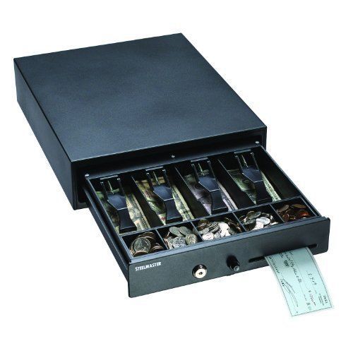 STEELMASTER 1046 Compact Steel Cash Drawer with Disc Tumbler Lock, Includes 2