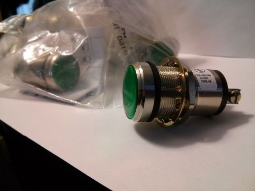 Qty:1green led dialight 556-1603-304-f panel mount pilot light indicator 1&#034; 12 v for sale