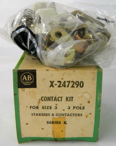 Genuine Allen Bradley X-247290 Contact Kit Set Size 3 Pole Series K
