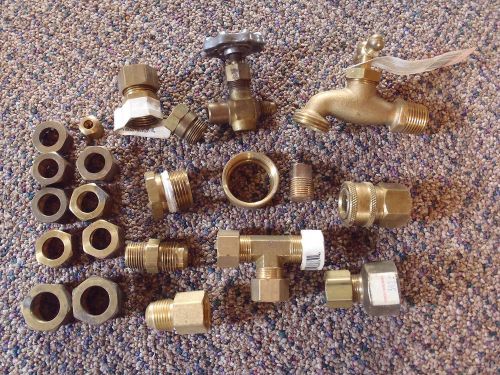 HUGE BRASS PIPE FITTING LOT