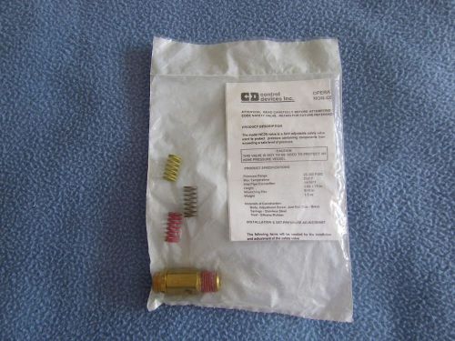 Air Safety Valve Control Devices NC25 1UK00, Adjustable Noncode Pressure Relief