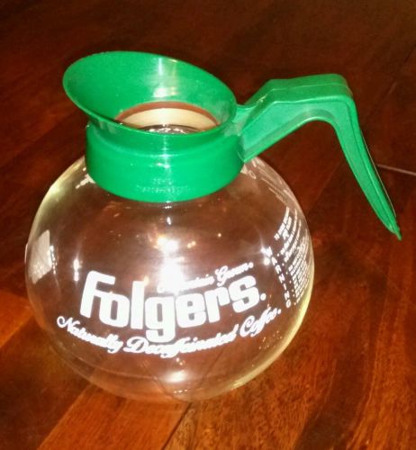 Glass coffee pot Commercial Rated Folgers NEW restaurant cafe mountain grown