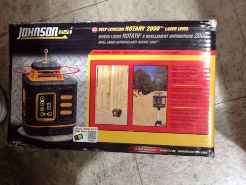 New! Johnson Self leveling Rotary 2000 laser lever 40-6527 - Free Shipping