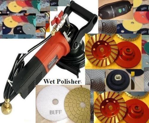 Wet polisher 220v 230v 240v concrete polishing 18 pad 2 buff 4 cup stone granite for sale