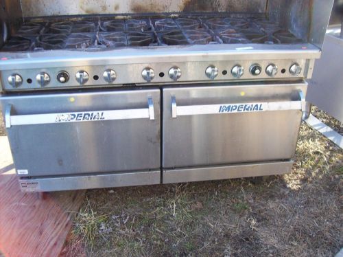 imperial gas stove 1504, 10 burners 2 ovens