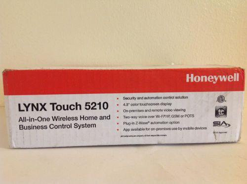 HONEYWELL SECURITY LYNX TOUCH L5210 CONTROL PANEL &#034;NO RESERVE&#034; NIB