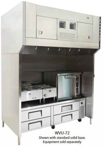 Wells WVU-72 Universal Ventless Hood 72&#034; cooking zone 4-stage filtration