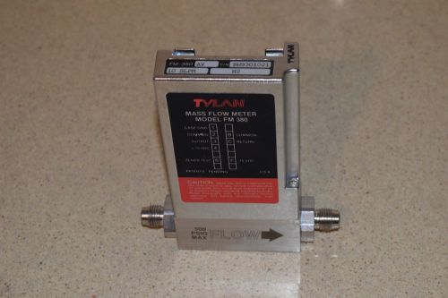 TYLAN MASS FLOW METER MODEL FM380 10SLPM N2 500 PSIG MAX FLOW (TY4)