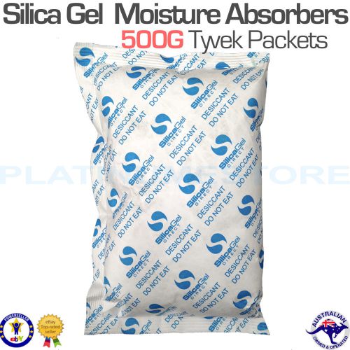 10 x 500gm silica gel packets desiccant moisture absorber sachets tyvek pack for sale