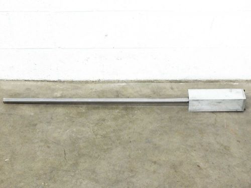 Thomson 45&#034; RoundRail Linear Guide Rod 440C Stainless Steel w/ Mounting Blocks