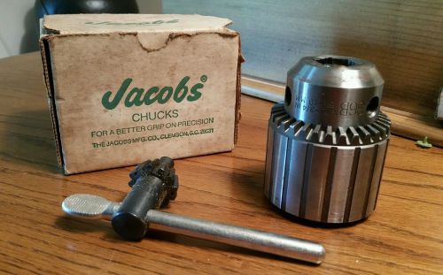 JACOBS 36B 3/4 Drill Chuck, Keyed, Steel, 0.800 In, 3/4-16