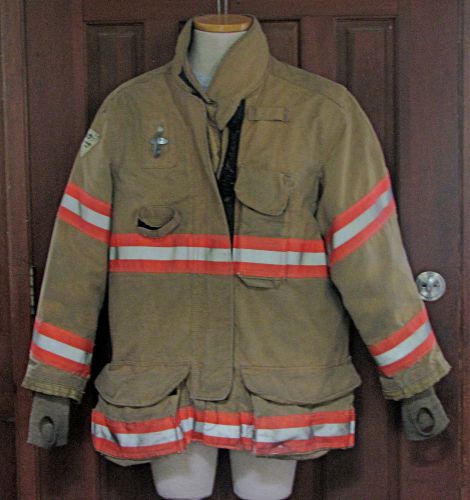 Lion apparel janesville isodri 2000 firefighter bunker jacket w liner size 4432r for sale