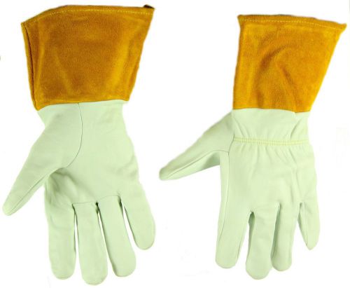 TIG Welding Gloves Grain White Deerskin Kevlar Threading 4&#034; Cuff - Many Sizes!