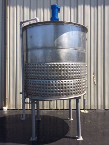 Process equipment 1200 gallon stainless steel jacketed processing tank, foodgrad for sale