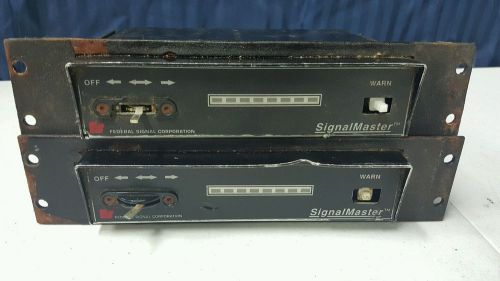 Lot of 2 federal signal smc-16 traffic advisor light bar control  signal master for sale