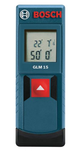 Brand New Bosch GLM 15 50-ft Metric and SAE Laser Distance Measurer