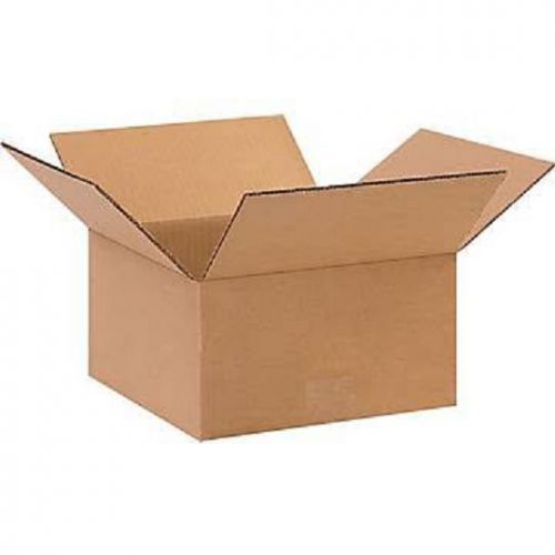 Corrugated Cardboard Flat Shipping Storage Boxes 10&#034; x 10&#034; x 5&#034; (Bundle of 50)