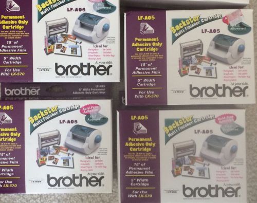 4 Units - Brother LF-A05 Permanent Adhesive Only Cartridge - Use with LX-570
