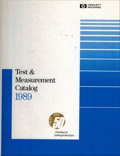 Hewlett Packard Electronic Test Catalog Hardback 1989