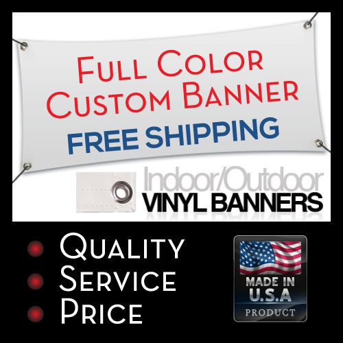 2&#039;x6&#039; banner full color custom 13oz vinyl high quality great price free shipping for sale
