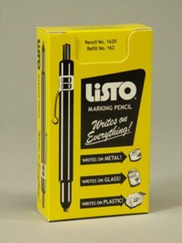 Listo 1620 marking pencil box of 12 black for sale