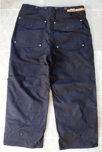 Vintage 70&#039;s Fire Fighting Pants - Sz 39 X 29 - Black -  Never worn