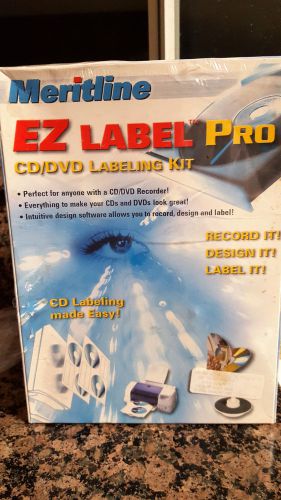 EZ Label Pro CD/DVD Labeling Kit NEW--SHIPS IN 1 DAY