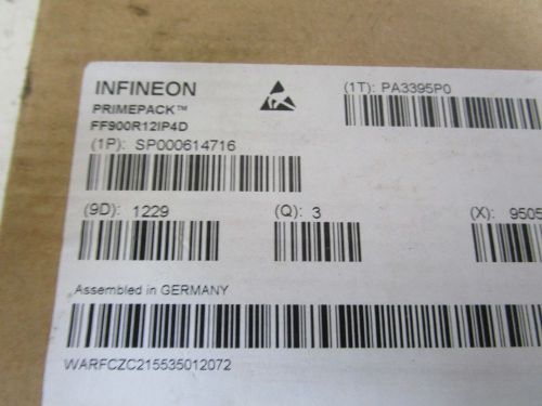 LOT OF 3 INFINEON TRANSISTOR MODULE FF900R12IP4D *NEW IN BOX*